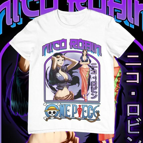 Gildan | Tops | Nico Robin Graphic Tshirt Custom Made Anime Cotton